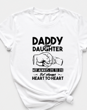 Heart to Heart – Daddy & Daughter Graphic T-Shirt