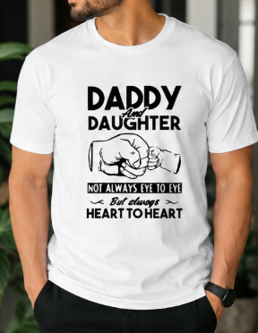Heart to Heart – Daddy & Daughter Graphic T-Shirt