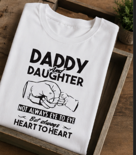 Heart to Heart – Daddy & Daughter Graphic T-Shirt
